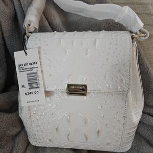 Brahmin White Shoulder Bag